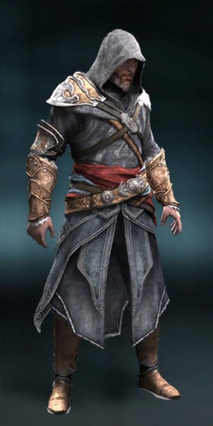 This is the Avatar Image for the Ezio Auditore (Revelations) AI Voice and Text to Speech Generator